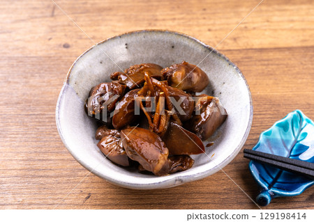 Sweet and spicy chicken liver Sweet and spicy chicken liver 129198414