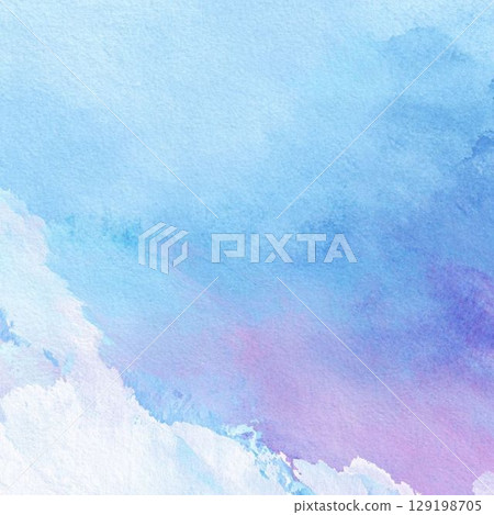 Watercolor painted sky 129198705