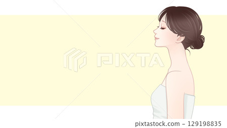 Illustration material of women and girls 129198835