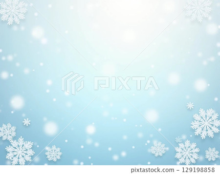 Snowflake illustration background material 129198858