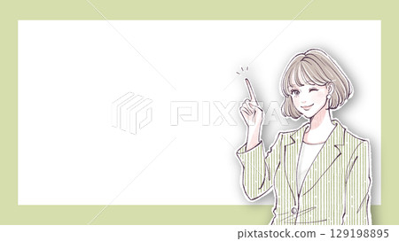 Illustration material of women and girls 129198895