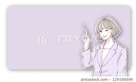 Illustration material of women and girls Illustration material of women and girls 129198899
