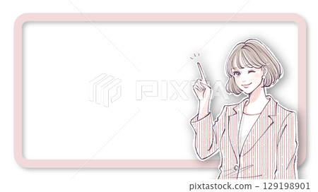 Illustration material of women and girls 129198901