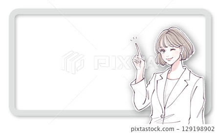 Illustration material of women and girls 129198902