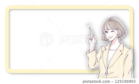 Illustration material of women and girls Illustration material of women and girls 129198903