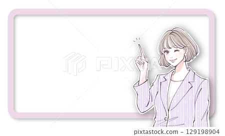 Illustration material of women and girls 129198904