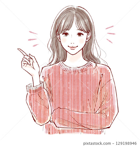 婦女和女孩插畫素材 婦女和女孩插畫素材 129198946