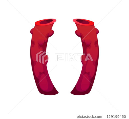 Cartoon underwater font coral punctuation parentheses sign. Aquatic life English alphabet element, ocean nature isolated vector latin typeset punctuation sign or sea wildlife ABC font special symbol Cartoon underwater font coral punctuation parentheses sign. Aquatic life English alphabet element, ocean nature isolated vector latin typeset punctuation sign or sea wildlife ABC font special symbol 129199460