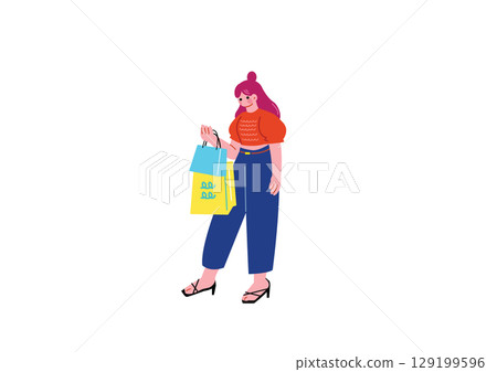 女人喜歡購物 129199596