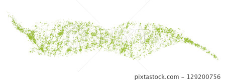 Green crayon brush stroke isolated on transparent background Green crayon brush stroke isolated on transparent background 129200756