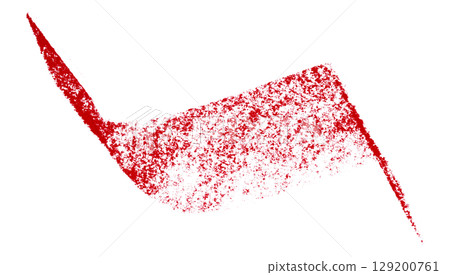 Red crayon brush stroke isolated on transparent background Red crayon brush stroke isolated on transparent background 129200761