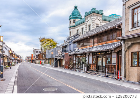Early morning view of Kawagoe Ichibangai Early morning view of Kawagoe Ichibangai 129200778
