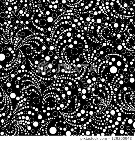 非常適合紡織品的抽象圓點圖案 129200948