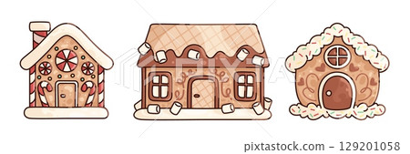 Gingerbread house collection Gingerbread house collection 129201058