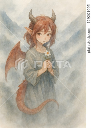 少女尤哈娜｜水彩畫風邪惡女巫奇幻劇 129201095