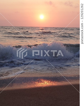 Sunset over the sea Sunset over the sea 129201262