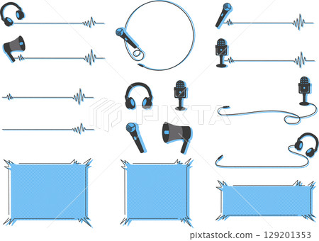 A set of sound decoration materials A set of sound decoration materials 129201353
