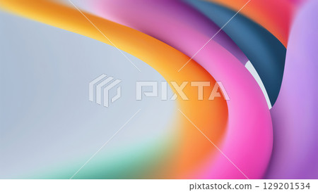 Vibrant Abstract Waves Background Design 129201534