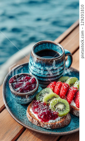 Breakfast on a fruitful autumn day 129201810
