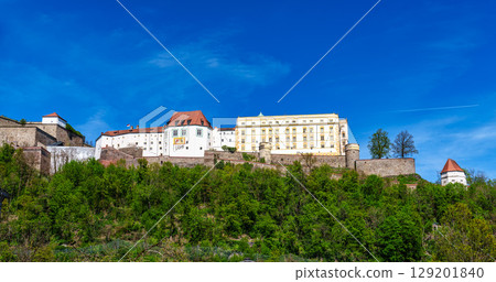 Veste Oberhaus in Passau, Germany, a fortress founded in 1219 and the stronghold of the Bishop of Passau Veste Oberhaus in Passau, Germany, a fortress founded in 1219 and the stronghold of the Bishop of Passau 129201840