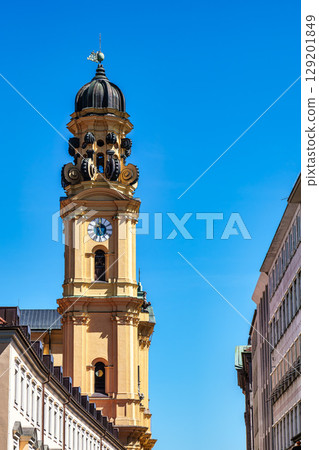 View of the Theatine Church of St. Cajetan in Munich, Germany 129201849