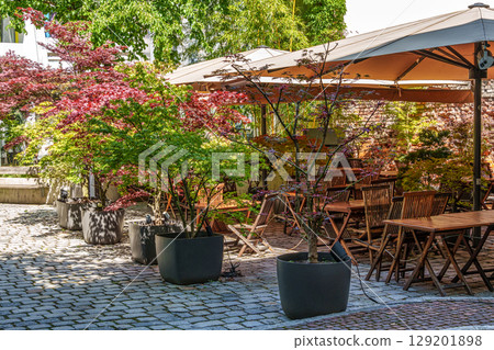 View of Amalien Passage near University and Odeonsplatz in Munich, Germany 129201898
