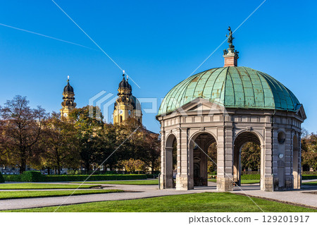 Hofgarten Park with Dianatempel in Munich, Germany Hofgarten Park with Dianatempel in Munich, Germany 129201917