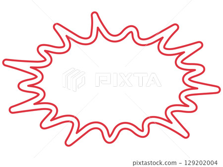 Red simple punk frame Red simple punk frame 129202004