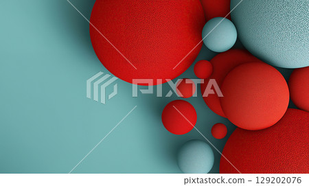 Colorful Abstract Sphere Design by AI 129202076