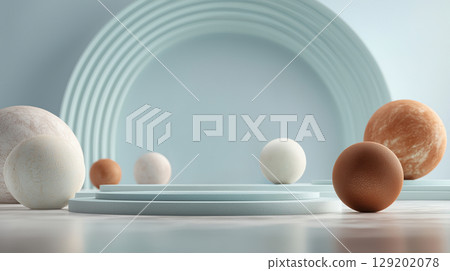 Geometric Shapes in Modern Abstract AI Design 129202078