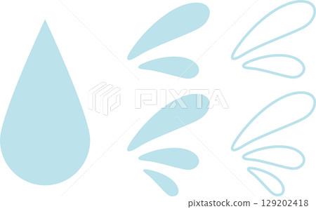 滴水滴圖標集 129202418