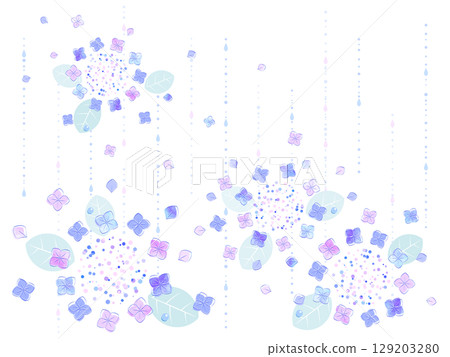 Hydrangea background illustration 129203280