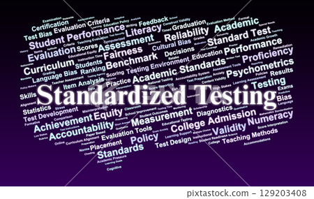 Standardized Testing Word Cloud. Overview Of Assessment, Performance, And Equity Issues Standardized Testing Word Cloud. Overview Of Assessment, Performance, And Equity Issues 129203408
