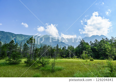 The great outdoors of Kamikochi in Matsumoto City, Nagano Prefecture 129204841
