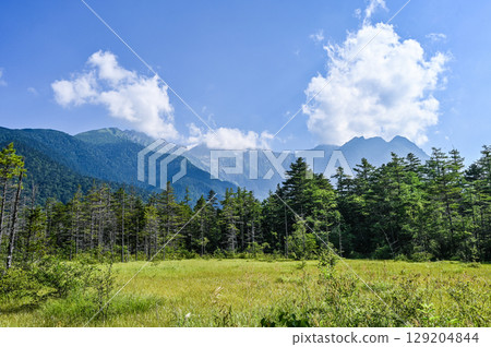 The great outdoors of Kamikochi in Matsumoto City, Nagano Prefecture 129204844