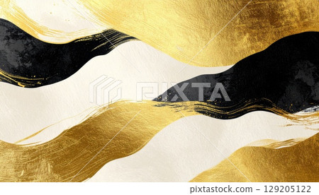 日本紙質背景 | 奢華的抽象設計,美麗的黑色和金色漸變 日本紙質背景 | 奢華的抽象設計,美麗的黑色和金色漸變 129205122