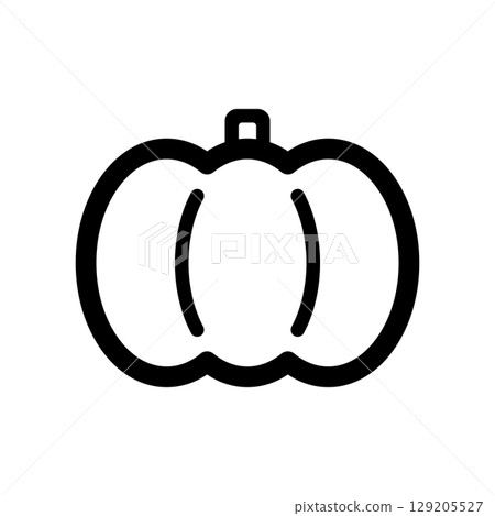 Pumpkin icon illustration Pumpkin icon illustration 129205527