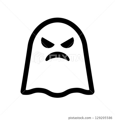 Haunted icon illustration 129205586