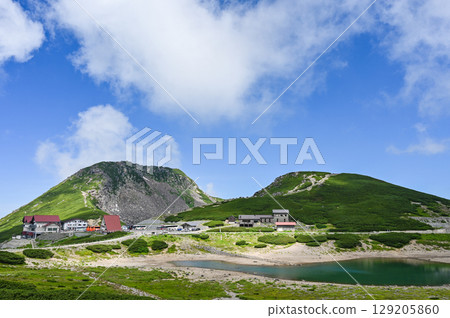 Mount Norikura in the Northern Alps of Japan Mount Norikura in the Northern Alps of Japan 129205860