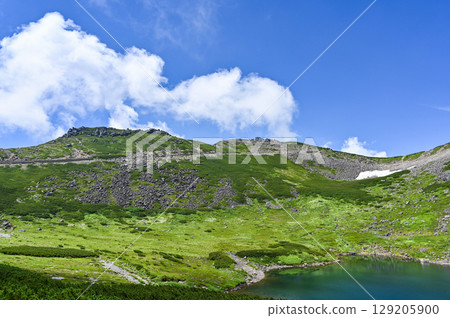 Mount Norikura in the Northern Alps of Japan 129205900