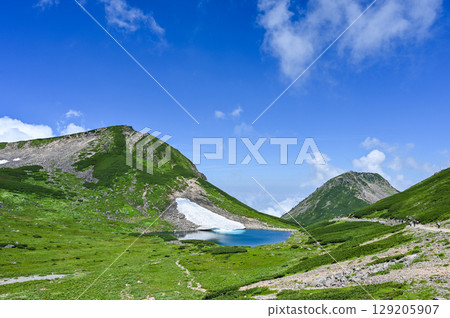 日本北阿爾卑斯山的乘鞍山 129205907