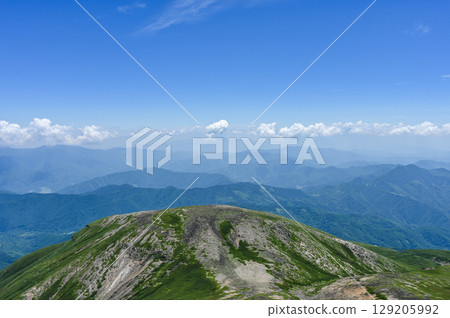 日本北阿爾卑斯山的乘鞍山 日本北阿爾卑斯山的乘鞍山 129205992
