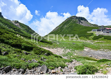 Mount Norikura in the Northern Alps of Japan 129206042