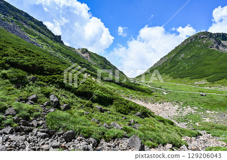 Mount Norikura in the Northern Alps of Japan 129206043