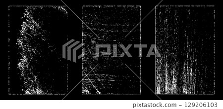 Black and white grunge. Distress overlay texture. Abstract surface dust and rough dirty wall background concept. Distress illustration simply place over object to create grunge effect. Vector EPS10. 129206103