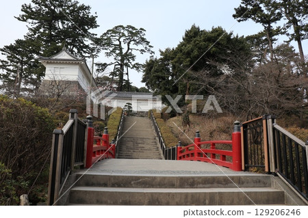 Scenery of Odawara Castle in Odawara City, Kanagawa Prefecture 129206246