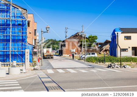 能登：輪島早市街正在等待修復和重新開放。 （照片拍攝於2025年7月） 129206619