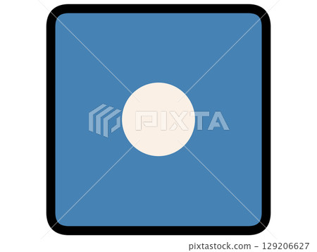 Simple and chic blue dice illustration material Simple and chic blue dice illustration material 129206627