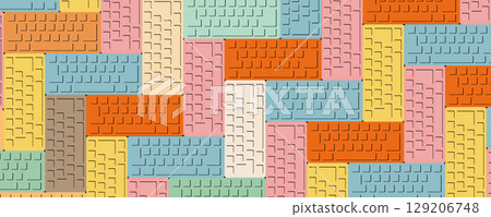 Digital abstract futuristic technology and science display background 129206748