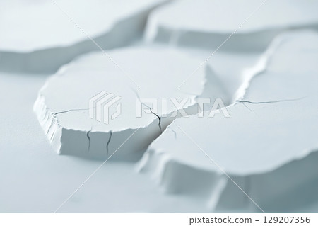 Frozen water creates a captivating display of soft cracks and reflections, offering a clean and modern aesthetic perfect for branding opportunities. This close-up highlights the beauty of winter Frozen water creates a captivating display of soft cracks and reflections, offering a clean and modern aesthetic perfect for branding opportunities. This close-up highlights the beauty of winter 129207356